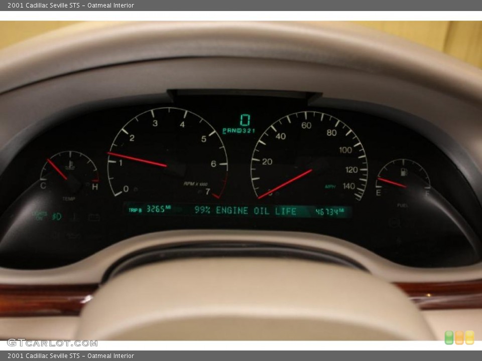Oatmeal Interior Gauges for the 2001 Cadillac Seville STS #47894975