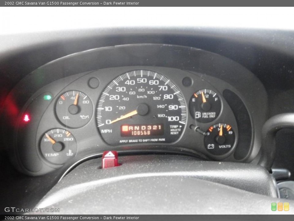Dark Pewter Interior Gauges for the 2002 GMC Savana Van G1500 Passenger Conversion #47897756