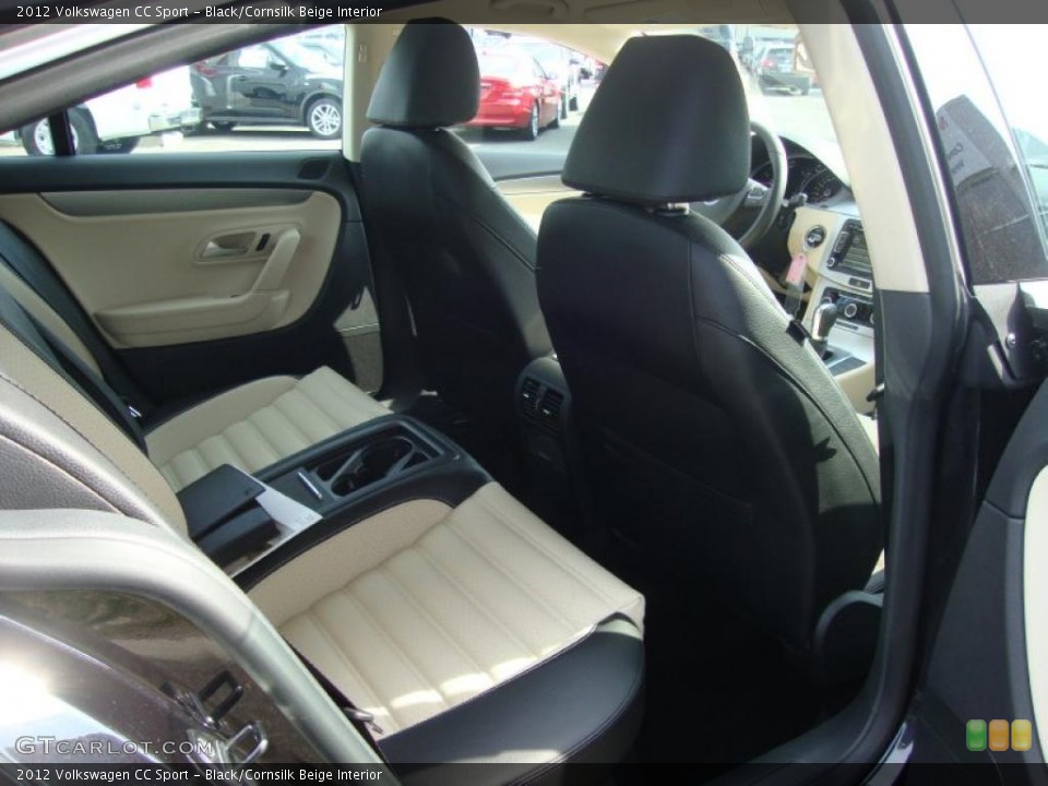 Black/Cornsilk Beige Interior Photo for the 2012 Volkswagen CC Sport #47900990