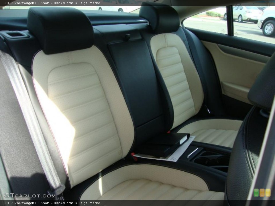 Black/Cornsilk Beige Interior Photo for the 2012 Volkswagen CC Sport #47900996