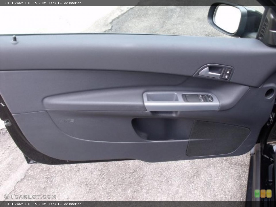 Off Black T-Tec Interior Door Panel for the 2011 Volvo C30 T5 #47901230