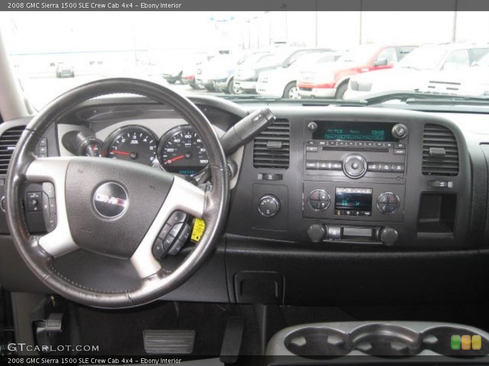 Ebony Interior Dashboard for the 2008 GMC Sierra 1500 SLE Crew Cab 4x4 #47901752