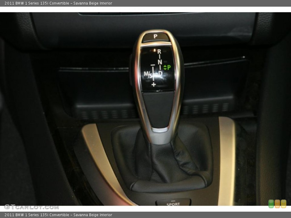Savanna Beige Interior Transmission for the 2011 BMW 1 Series 135i Convertible #47904419
