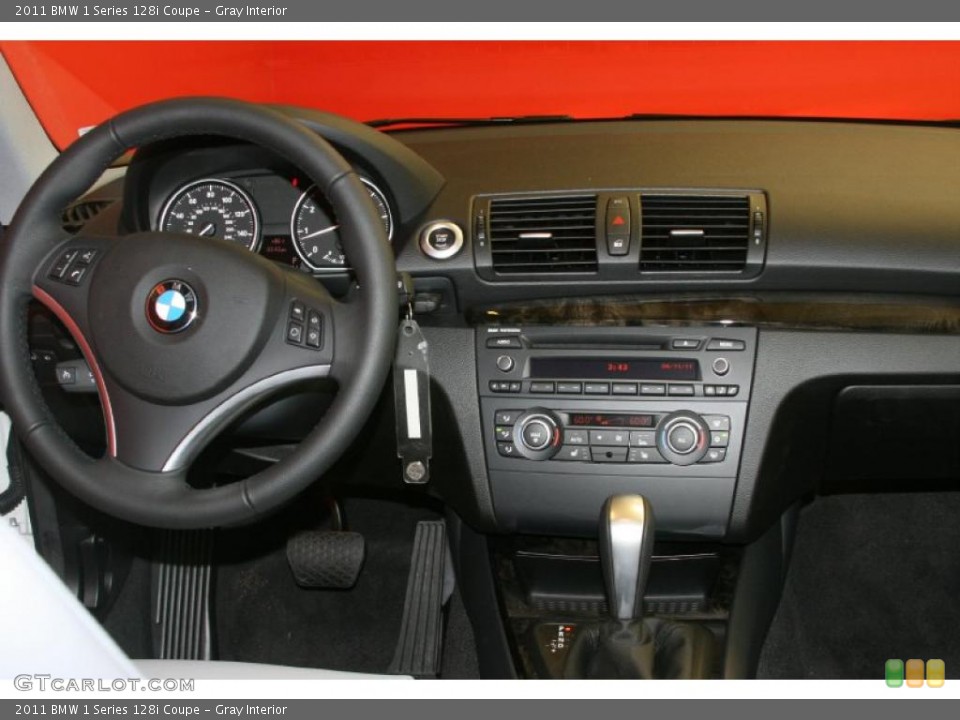 Gray Interior Dashboard for the 2011 BMW 1 Series 128i Coupe #47904461