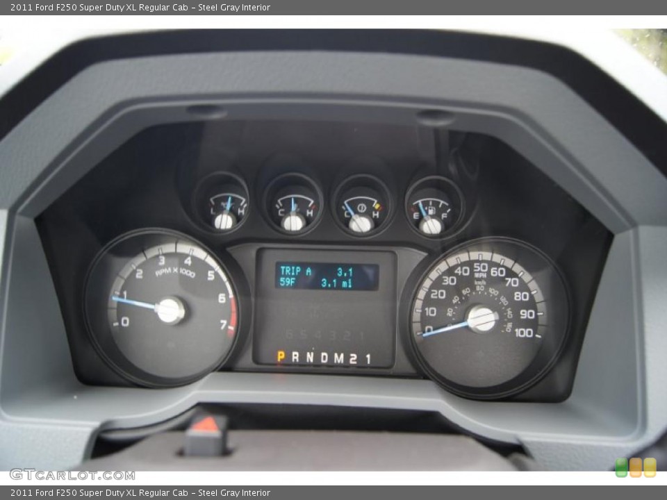 Steel Gray Interior Gauges for the 2011 Ford F250 Super Duty XL Regular Cab #47906903