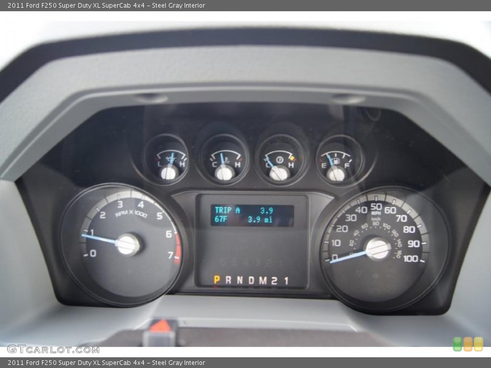 Steel Gray Interior Gauges for the 2011 Ford F250 Super Duty XL SuperCab 4x4 #47907387