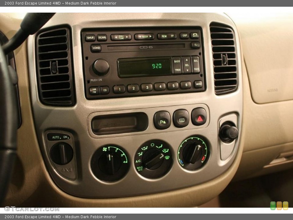 Medium Dark Pebble Interior Controls for the 2003 Ford Escape Limited 4WD #47907804