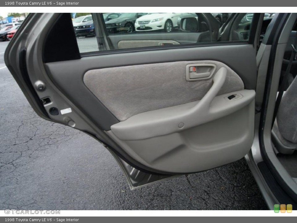 Sage Interior Door Panel for the 1998 Toyota Camry LE V6 #47910111