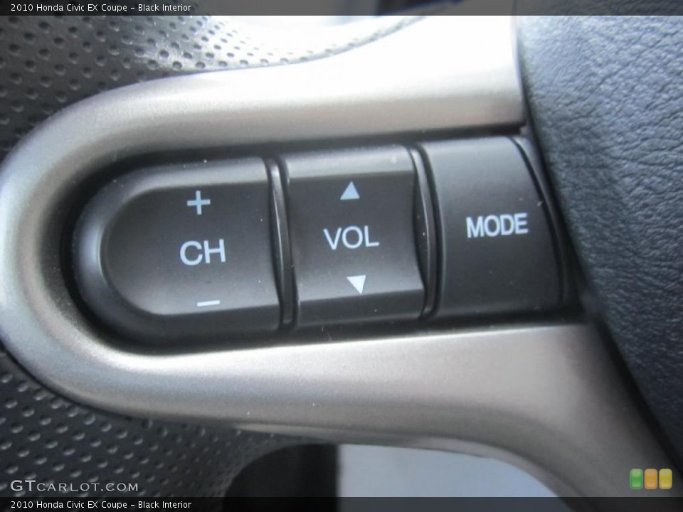 Black Interior Controls for the 2010 Honda Civic EX Coupe #47917863