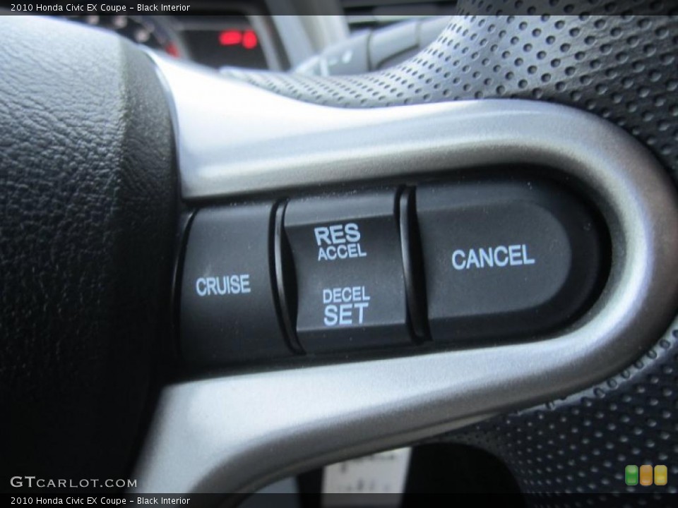 Black Interior Controls for the 2010 Honda Civic EX Coupe #47917878
