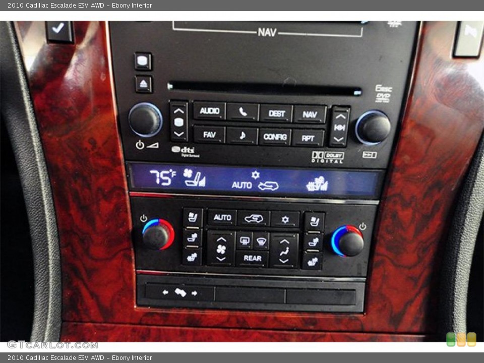 Ebony Interior Controls for the 2010 Cadillac Escalade ESV AWD #47917992