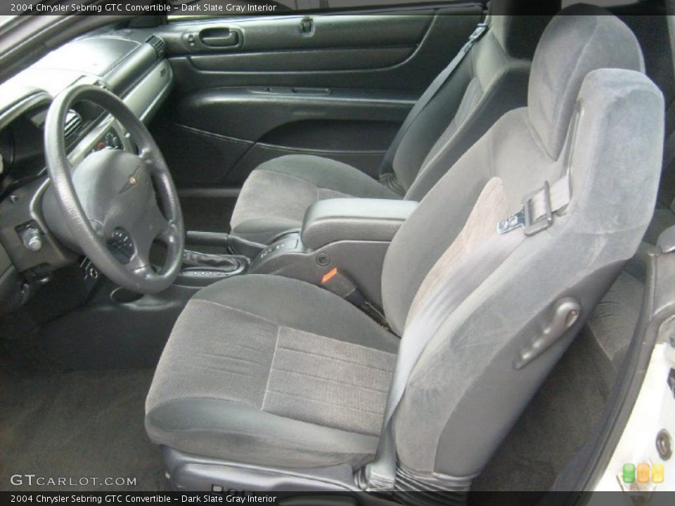 Dark Slate Gray Interior Photo for the 2004 Chrysler Sebring GTC Convertible #47920512