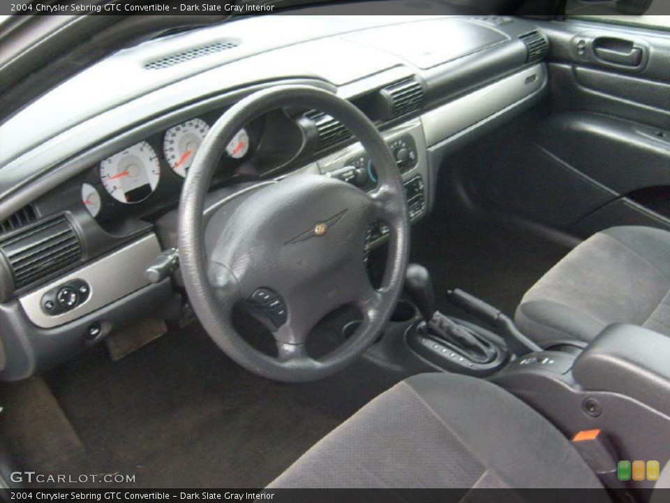Dark Slate Gray Interior Prime Interior for the 2004 Chrysler Sebring GTC Convertible #47920527