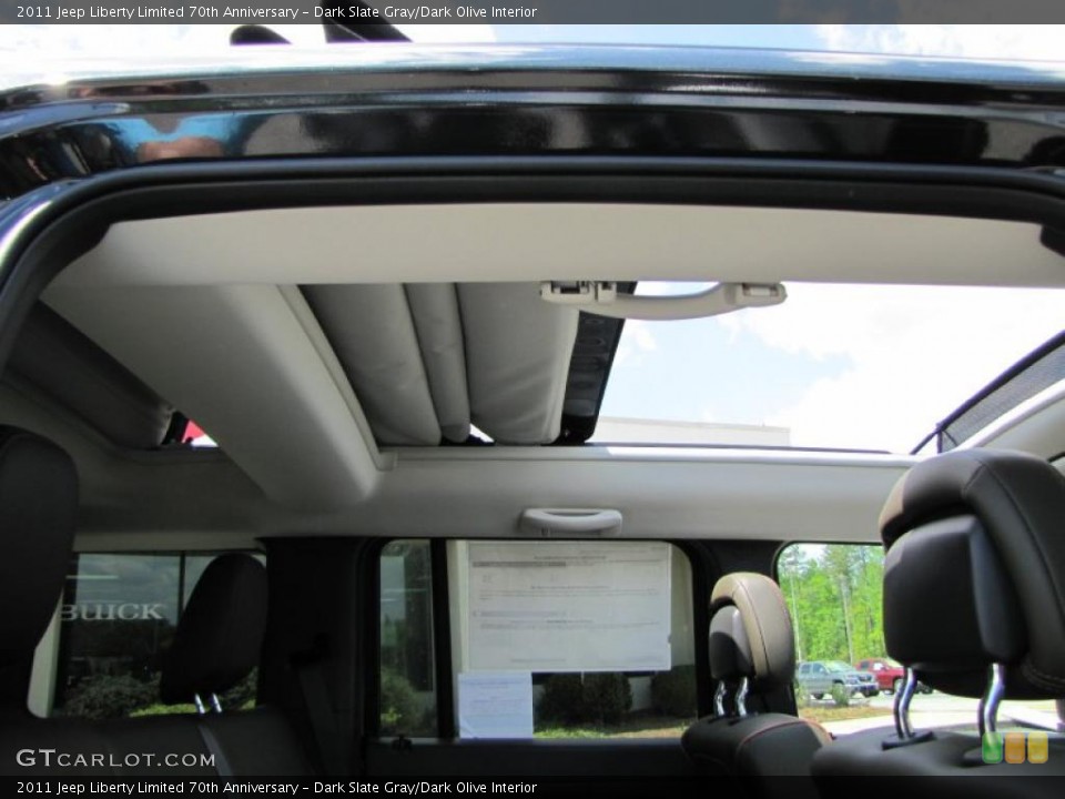 Dark Slate Gray/Dark Olive Interior Sunroof for the 2011 Jeep Liberty Limited 70th Anniversary #47922084