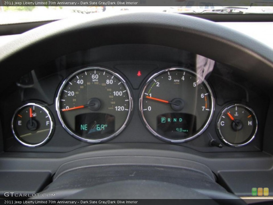 Dark Slate Gray/Dark Olive Interior Gauges for the 2011 Jeep Liberty Limited 70th Anniversary #47922099