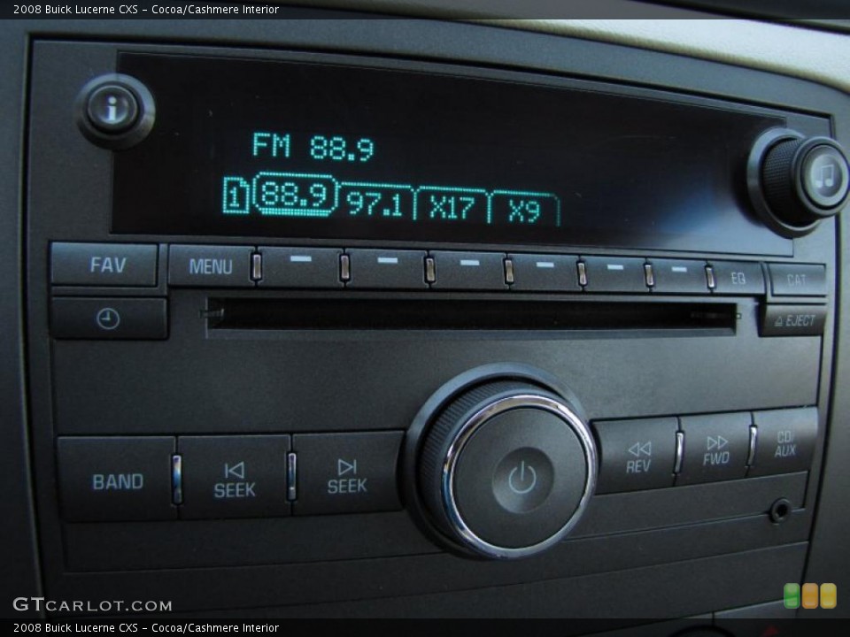 Cocoa/Cashmere Interior Controls for the 2008 Buick Lucerne CXS #47923992