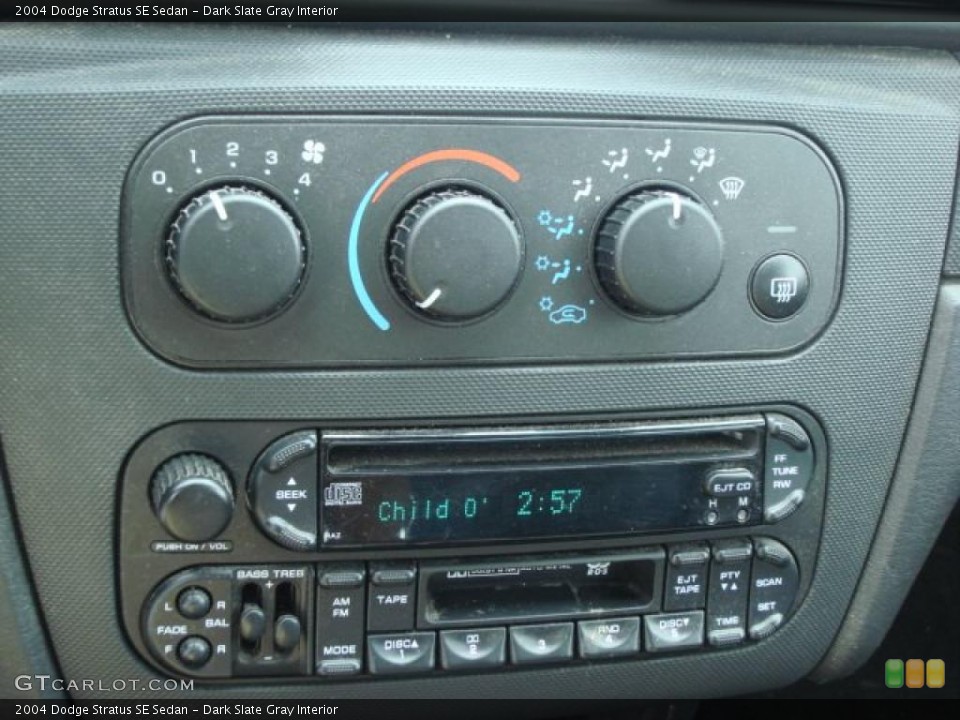 Dark Slate Gray Interior Controls for the 2004 Dodge Stratus SE Sedan #47925015