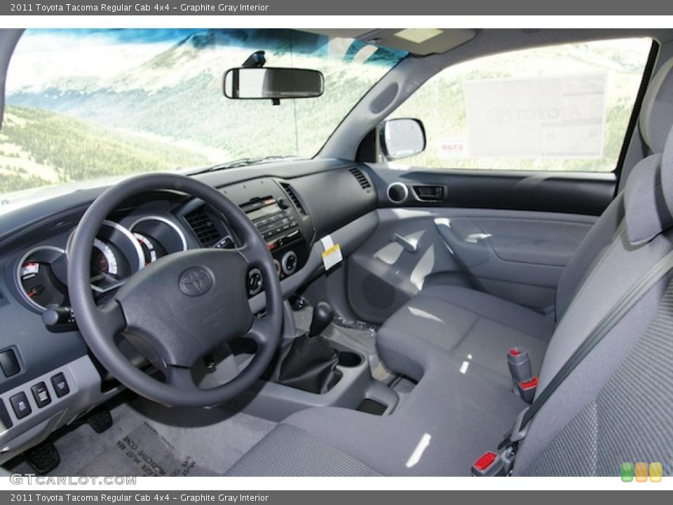 Graphite Gray Interior Photo for the 2011 Toyota Tacoma Regular Cab 4x4 #47925153