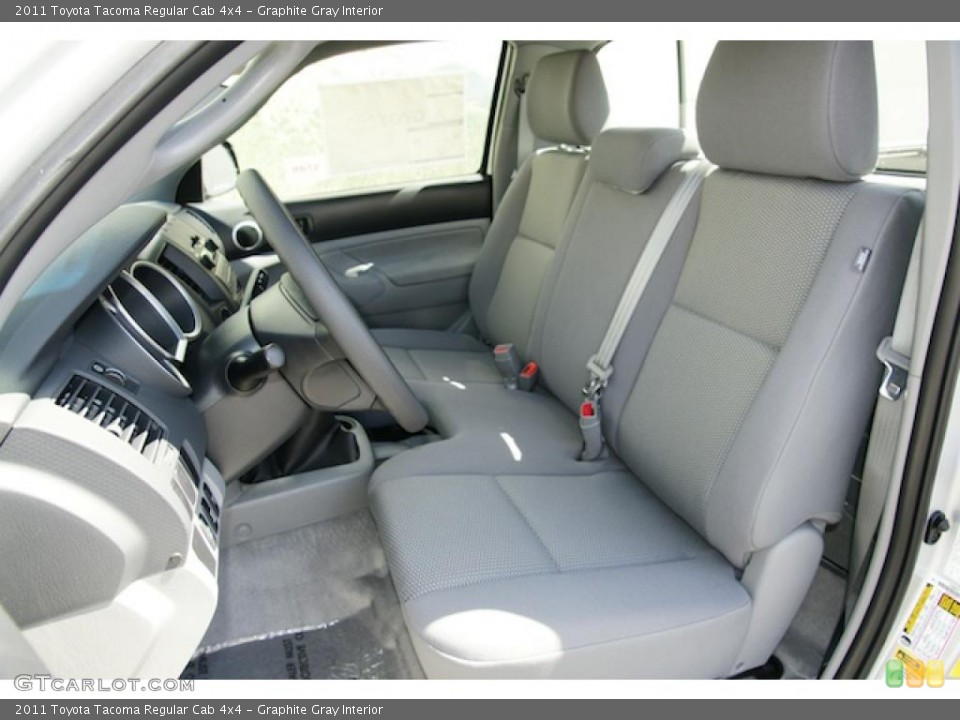 Graphite Gray Interior Photo for the 2011 Toyota Tacoma Regular Cab 4x4 #47925168