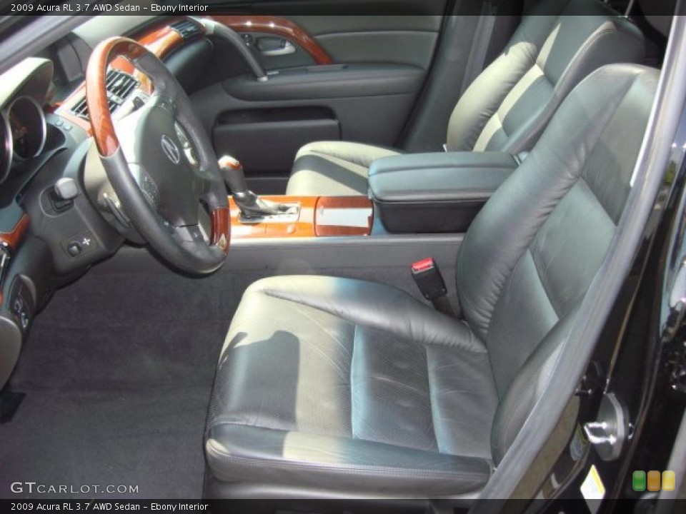 Ebony Interior Photo for the 2009 Acura RL 3.7 AWD Sedan #47925213