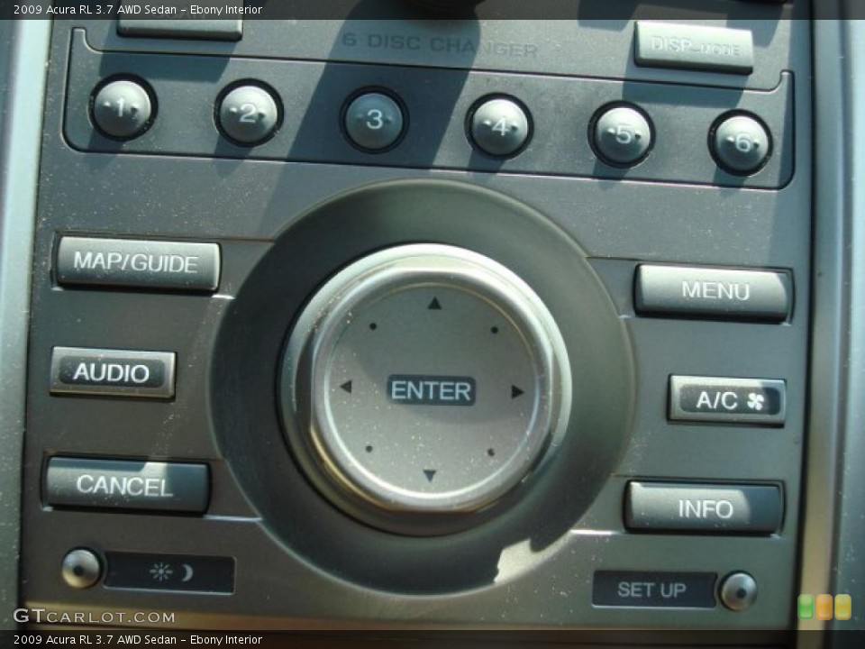 Ebony Interior Controls for the 2009 Acura RL 3.7 AWD Sedan #47925354