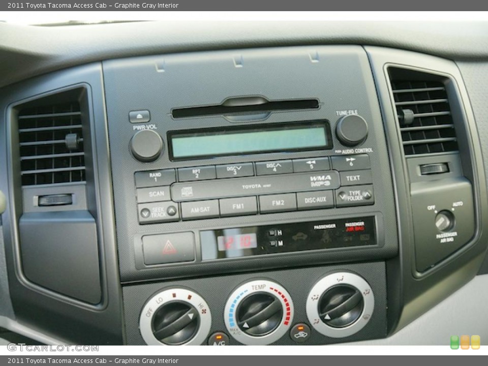 Graphite Gray Interior Controls for the 2011 Toyota Tacoma Access Cab #47925444