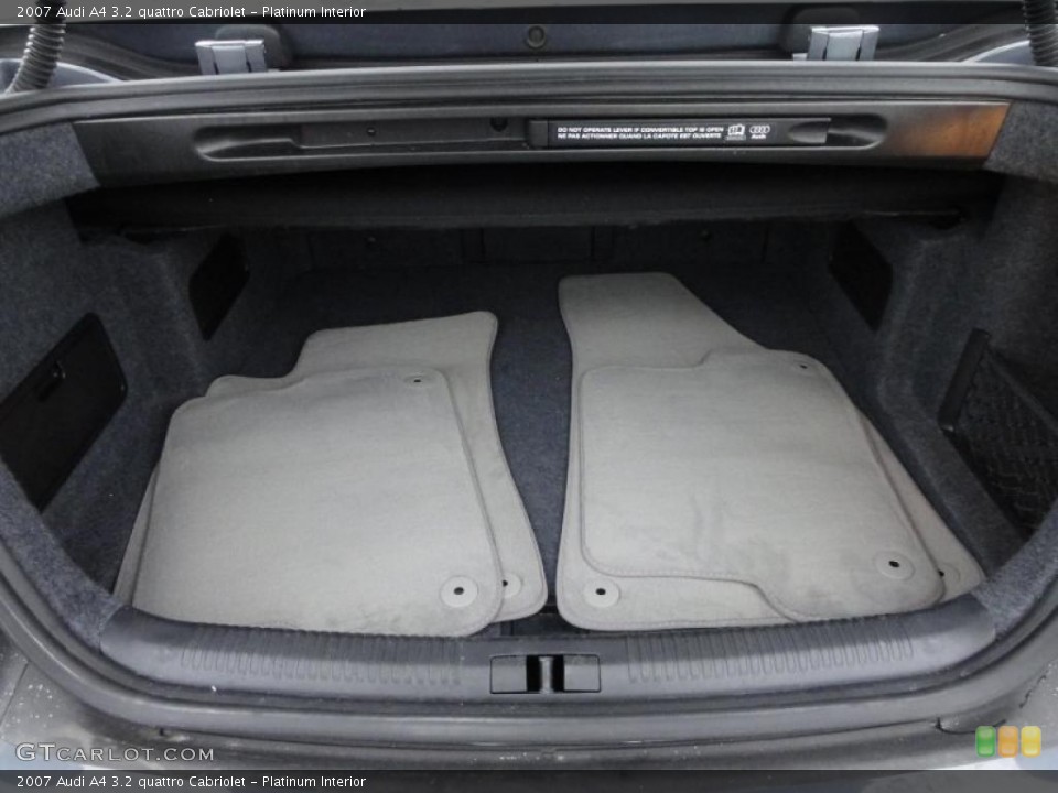 Platinum Interior Trunk for the 2007 Audi A4 3.2 quattro Cabriolet #47930676