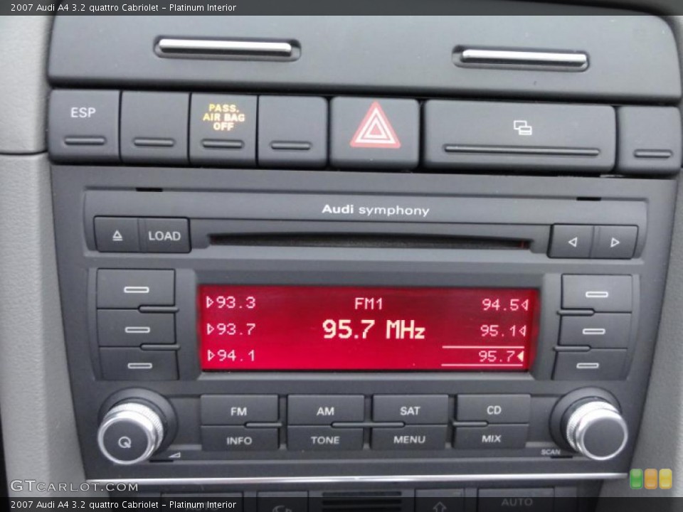 Platinum Interior Controls for the 2007 Audi A4 3.2 quattro Cabriolet #47930832