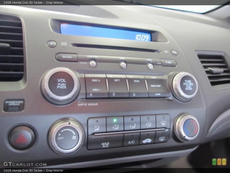 Gray Interior Controls for the 2008 Honda Civic EX Sedan #47934081