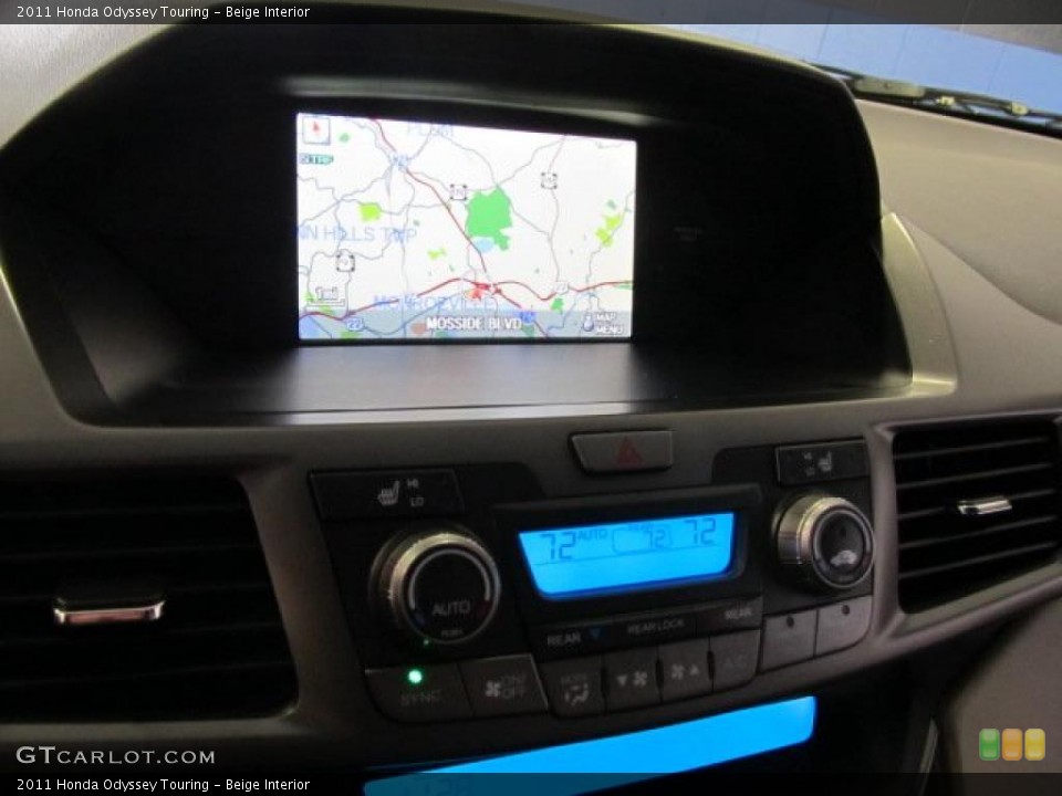 Beige Interior Navigation for the 2011 Honda Odyssey Touring #47935119