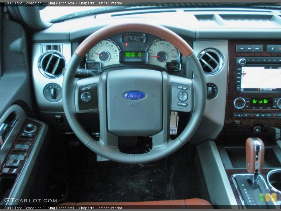 Chaparral Leather Interior Steering Wheel for the 2011 Ford Expedition EL King Ranch 4x4 #47939556