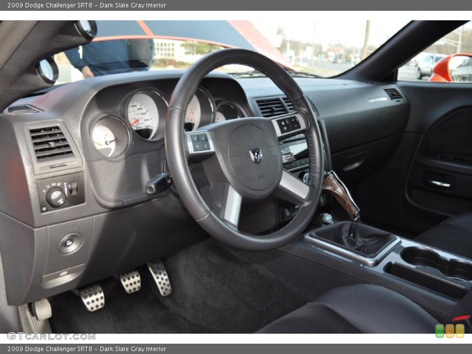Dark Slate Gray Interior Steering Wheel for the 2009 Dodge Challenger SRT8 #47939610