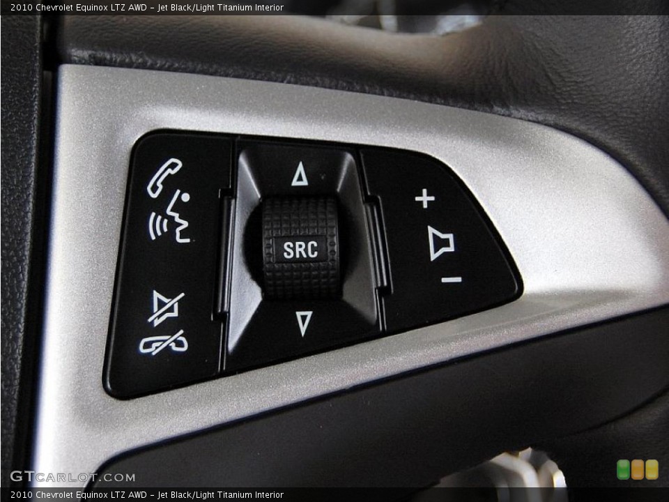 Jet Black/Light Titanium Interior Controls for the 2010 Chevrolet Equinox LTZ AWD #47940603