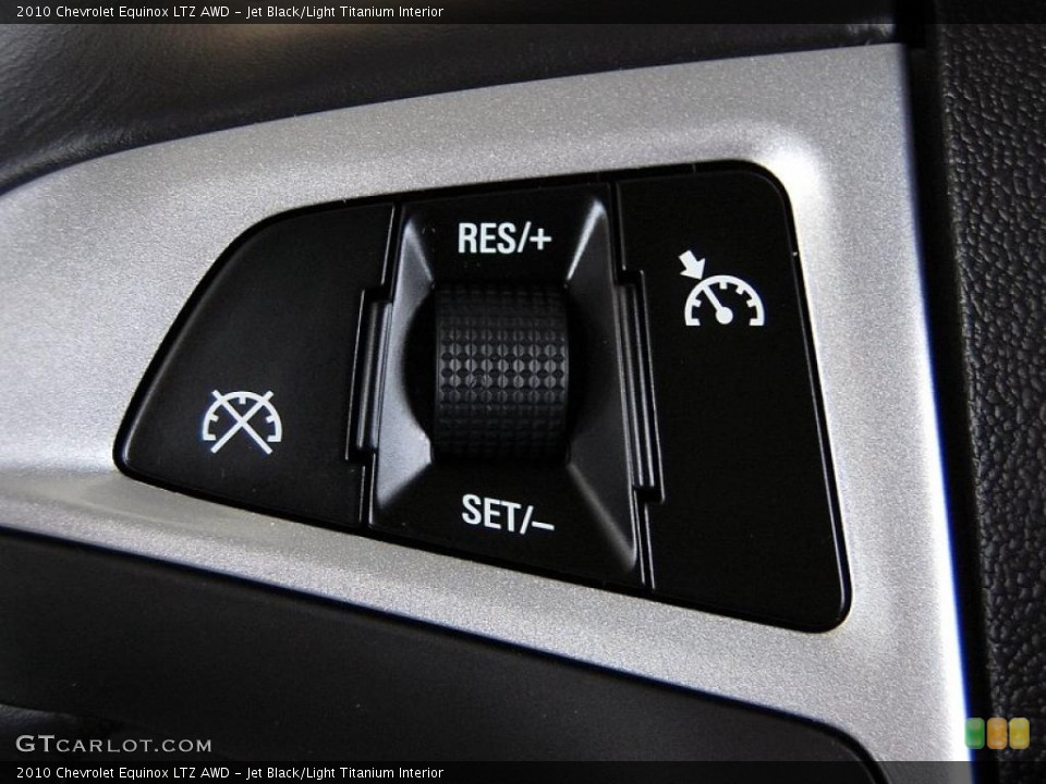 Jet Black/Light Titanium Interior Controls for the 2010 Chevrolet Equinox LTZ AWD #47940618
