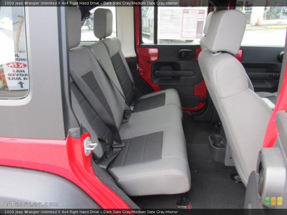 Dark Slate Gray/Medium Slate Gray Interior Photo for the 2009 Jeep Wrangler Unlimited X 4x4 Right Hand Drive #47941245