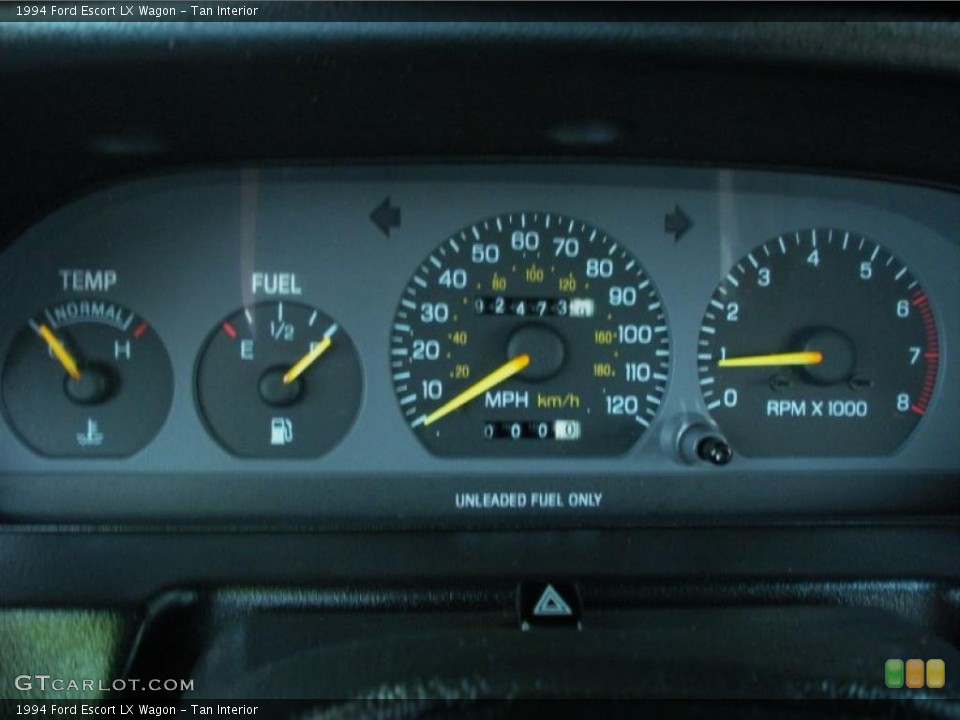 Tan Interior Gauges for the 1994 Ford Escort LX Wagon #47941671