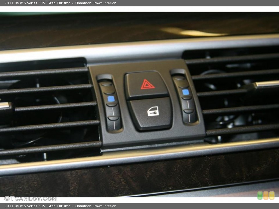 Cinnamon Brown Interior Controls for the 2011 BMW 5 Series 535i Gran Turismo #47943546