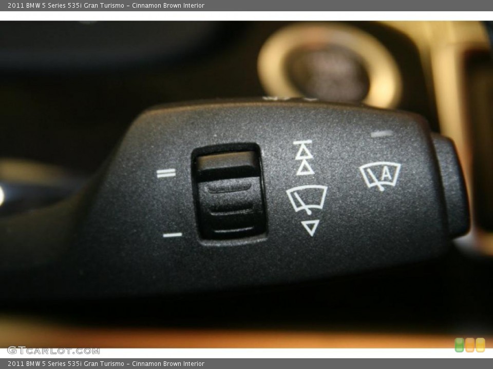 Cinnamon Brown Interior Controls for the 2011 BMW 5 Series 535i Gran Turismo #47943612