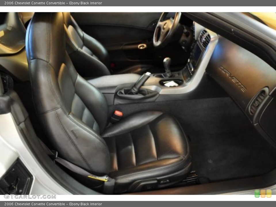 Ebony Black Interior Photo for the 2006 Chevrolet Corvette Convertible #47946456