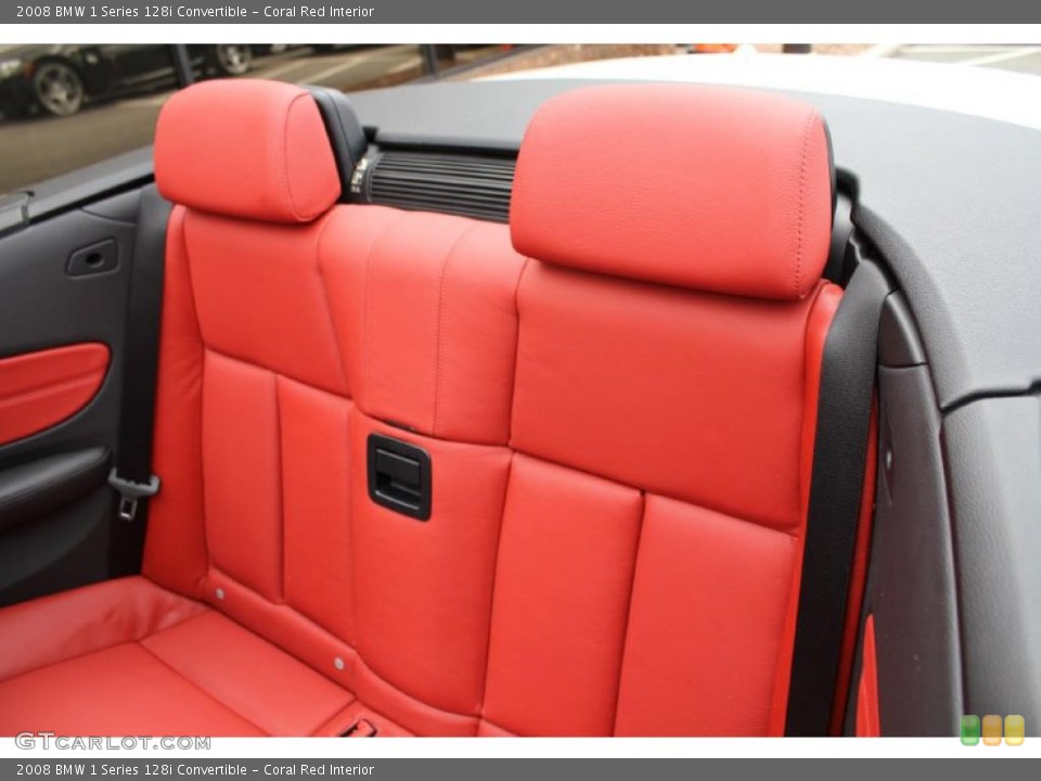 Coral Red Interior Photo for the 2008 BMW 1 Series 128i Convertible #47946675