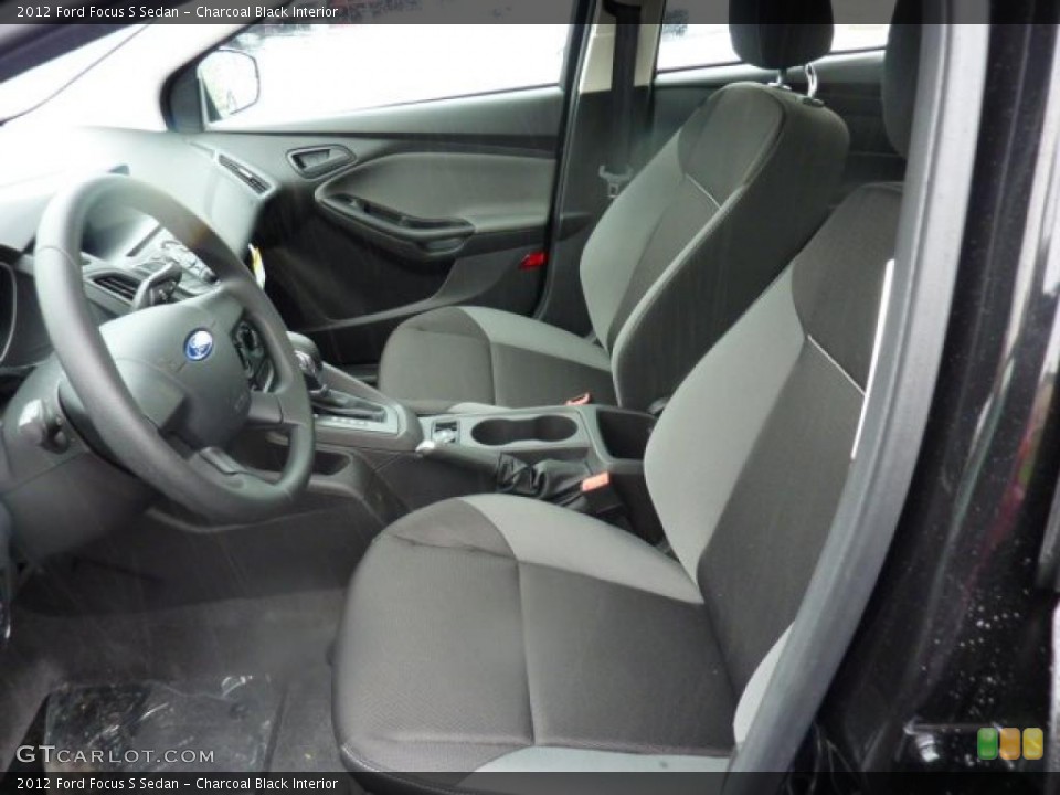 Charcoal Black Interior Photo for the 2012 Ford Focus S Sedan #47948595