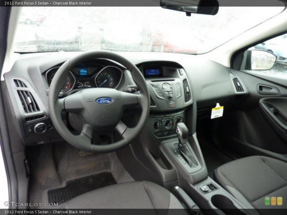 Charcoal Black Interior Prime Interior for the 2012 Ford Focus S Sedan #47948790