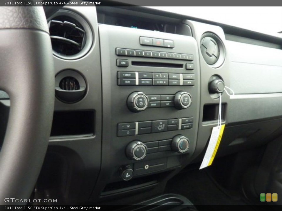 Steel Gray Interior Controls for the 2011 Ford F150 STX SuperCab 4x4 #47950449