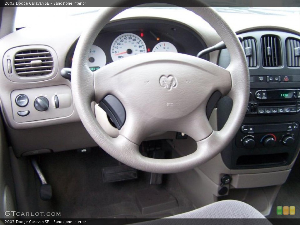 Sandstone Interior Steering Wheel for the 2003 Dodge Caravan SE #47951616