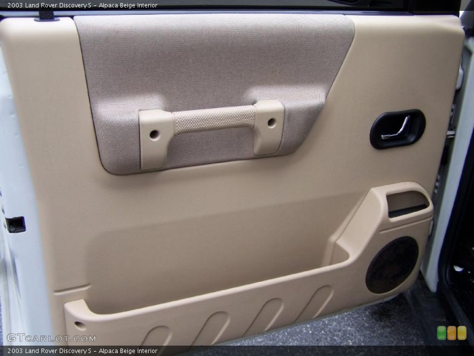 Alpaca Beige Interior Door Panel for the 2003 Land Rover Discovery S #47952291