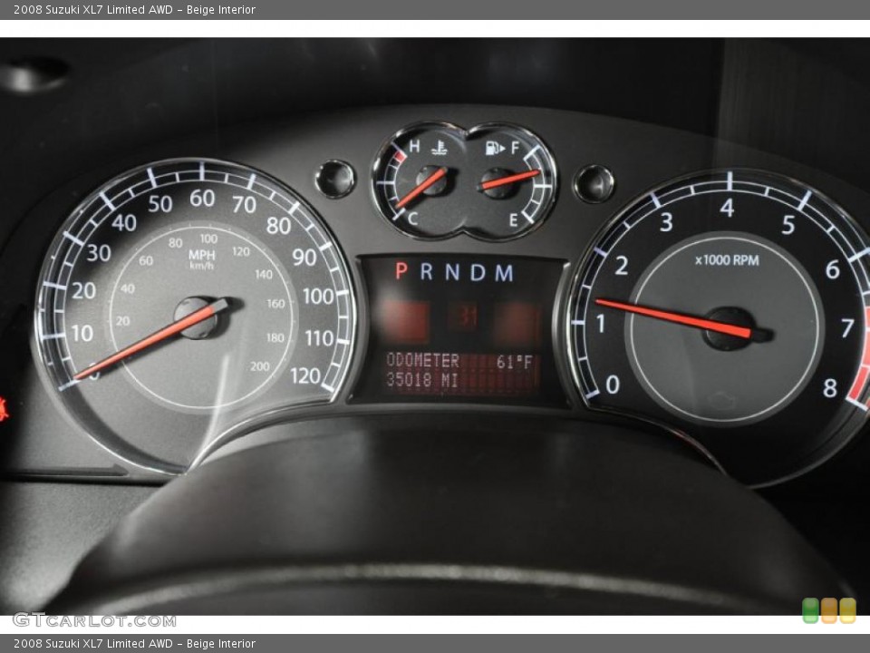 Beige Interior Gauges for the 2008 Suzuki XL7 Limited AWD #47956068