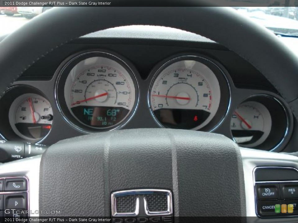 Dark Slate Gray Interior Gauges for the 2011 Dodge Challenger R/T Plus #47958675