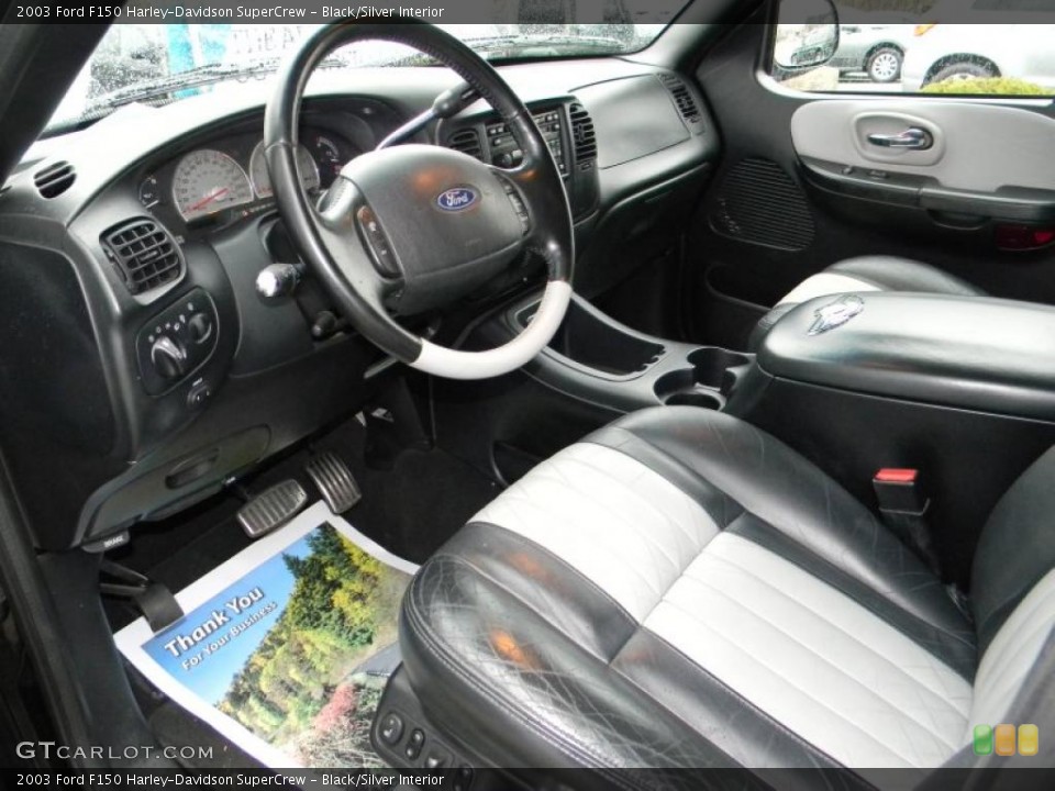 Black/Silver Interior Photo for the 2003 Ford F150 Harley-Davidson SuperCrew #47959263