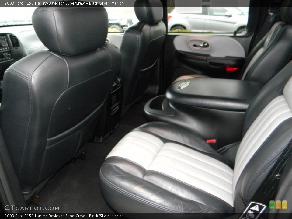 Black/Silver Interior Photo for the 2003 Ford F150 Harley-Davidson SuperCrew #47959266
