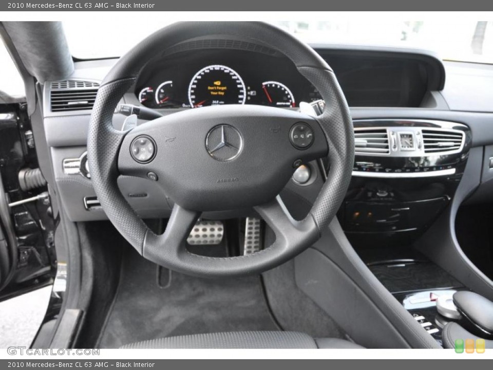Black Interior Steering Wheel for the 2010 Mercedes-Benz CL 63 AMG #47960006